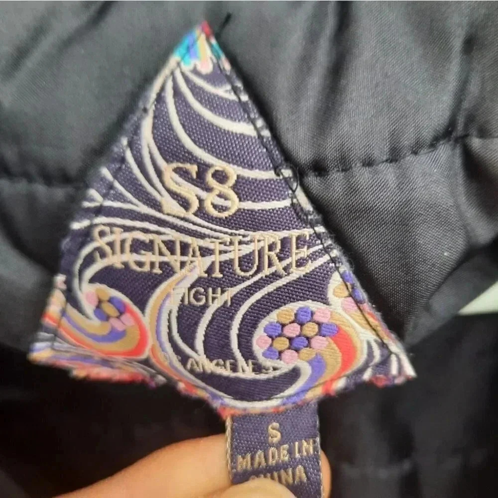 S8 Signature Eight Ebroidered Black Jacket - Picture 5 of 8